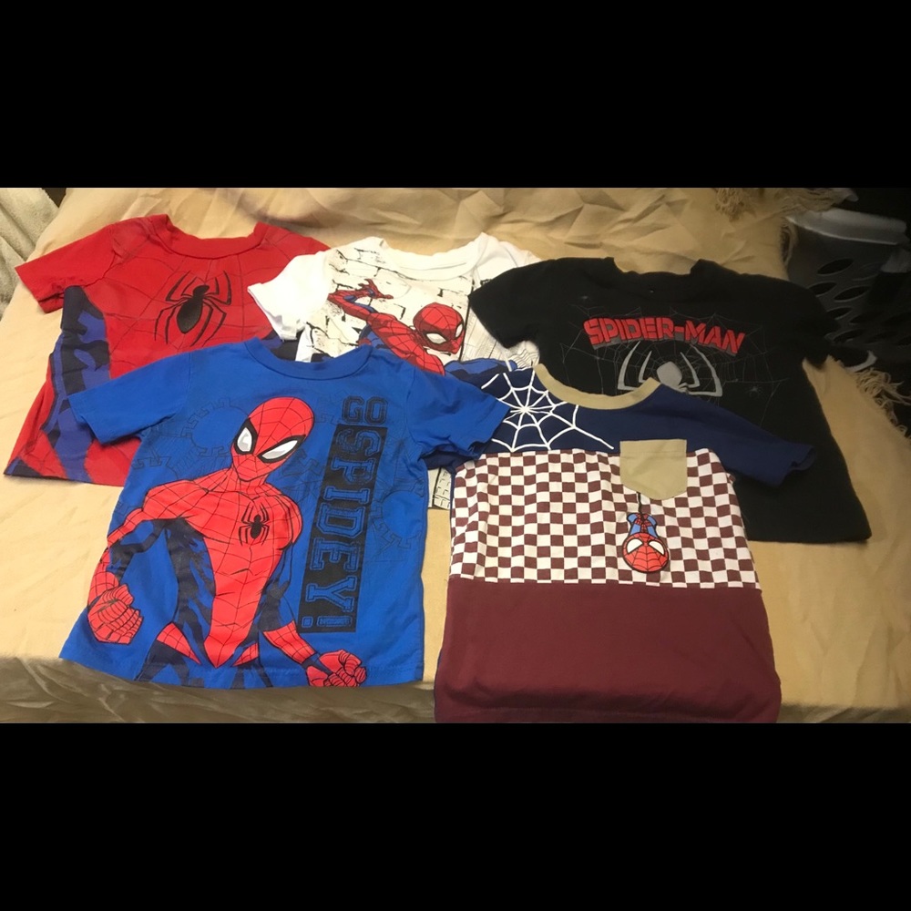 Bundle of 5t Spider-Man T-shirt’s